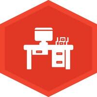 Desk Icon Design Symbol vector
