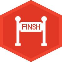Finish Line Icon Design Symbol vector