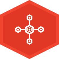 Biomolecular Icon Design Symbol vector