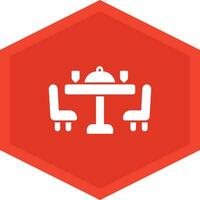 Dining Table Icon Design Symbol vector