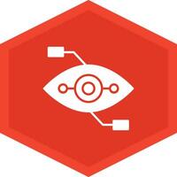 Bionic Eye Icon Design Symbol vector