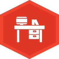 Desk Icon Design Symbol vector