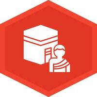 Hajj Icon Design Symbol vector