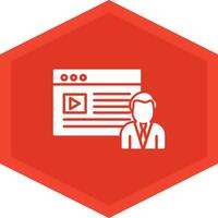 Content Creator Icon Design Symbol vector