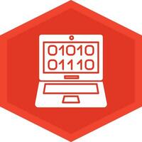 Binary Code Icon Design Symbol vector