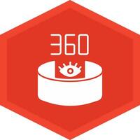 360 View Icon Design Symbol vector