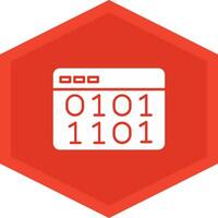 Binary Code Icon Design Symbol vector