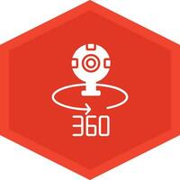 360 Camera Icon Design Symbol vector