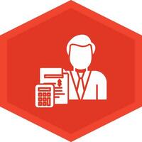 Accountant Icon Design Symbol vector