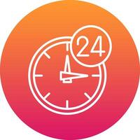 24 Hours Icon Design Symbol vector