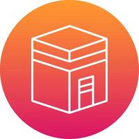 Kaaba Icon Design Symbol vector