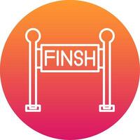 Finish Line Icon Design Symbol vector