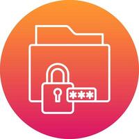 Data Encryption Icon Design Symbol vector