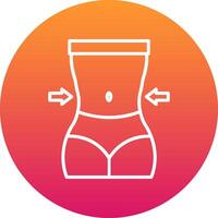 Waist Icon Design Symbol vector