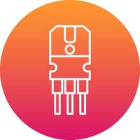 Transistor Icon Design Symbol vector