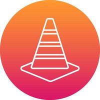 Traffic Cone Icon Design Symbol vector
