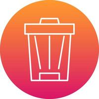 Trash Can Icon Design Symbol vector