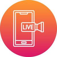 Streaming Icon Design Symbol vector