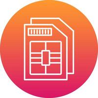 Sim Card Icon Design Symbol vector