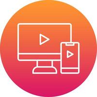 Screen Mirroring Icon Design Symbol vector