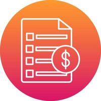Invoice Icon Design Symbol vector