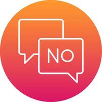 Say No Icon Design Symbol vector