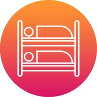 Bunk Bed Icon Design Symbol vector