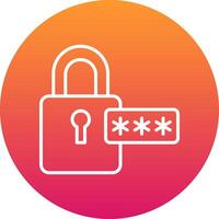Password Icon Design Symbol vector