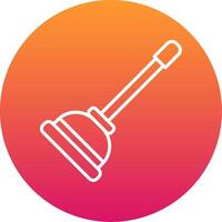 Plunger Icon Design Symbol vector