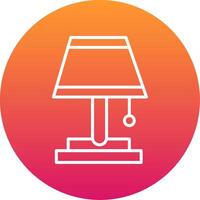 Table Lamp Icon Design Symbol vector