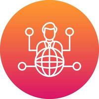 Outsource Icon Design Symbol vector