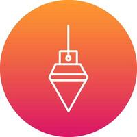 Plumb Bob Icon Design Symbol vector
