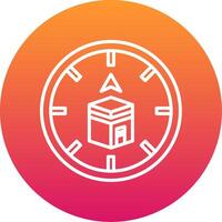 Qibla Icon Design Symbol vector