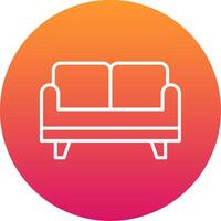 Sofa Bed Icon Design Symbol vector
