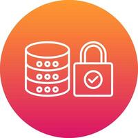 Database Icon Design Symbol vector