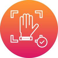 Hand Recognition Icon Design Symbol vector