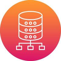 Database Icon Design Symbol vector