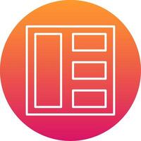 Grid Icon Design Symbol vector