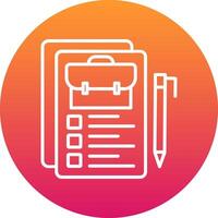 Job Description Icon Design Symbol vector