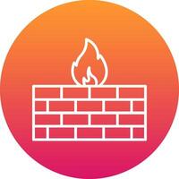 Firewall Icon Design Symbol vector