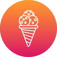 Ice Cream Cone Icon Design Symbol vector