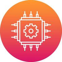 Cpu Icon Design Symbol vector