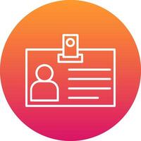 Identification Card Icon Design Symbol vector
