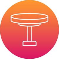 Round Table Icon Design Symbol vector