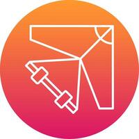 Glider Icon Design Symbol vector