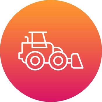 Front Loader Icon Design Symbol vector