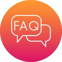 Faq Icon Design Symbol vector