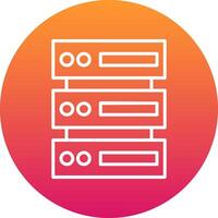 Database Icon Design Symbol vector
