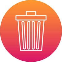 Dustbin Icon Design Symbol vector