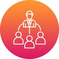 Delegate Icon Design Symbol vector